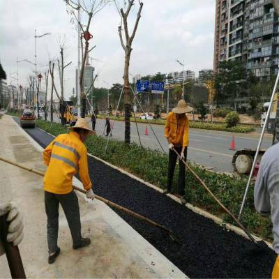 祥安通南沙蓝色沥青路面材料供应 细粒式沥青混凝土路基承建工程