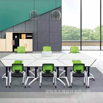 办公桌可移动拼接会议桌 培训桌折叠桌 折叠培训条桌长条桌