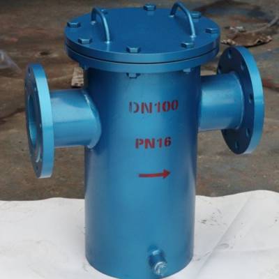 SJB-10/16C-DN80衬胶蓝式过滤器 铸钢阀体 抗氧化过滤器生产厂家