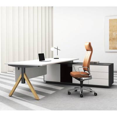 办公桌椅定制 办公家具厂家 现代时尚职员电脑桌 众晟家具钢木桌