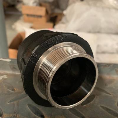 φ50pe外丝直通瑞光牌pe带丝直接pe外螺纹管箍