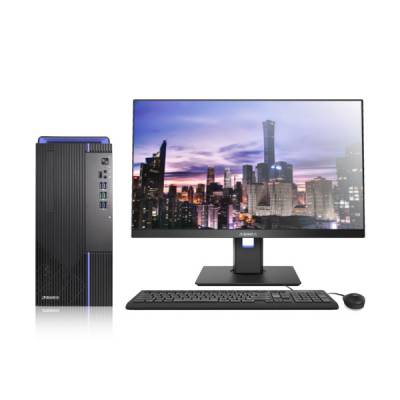 清华同方 超越E500 国产品牌商用办公台式机工作站电脑 定制 I3-12100 8G 256G