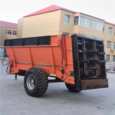 大型双竖绞龙破碎扬粪车 干湿牛羊粪动物粪便散粪车