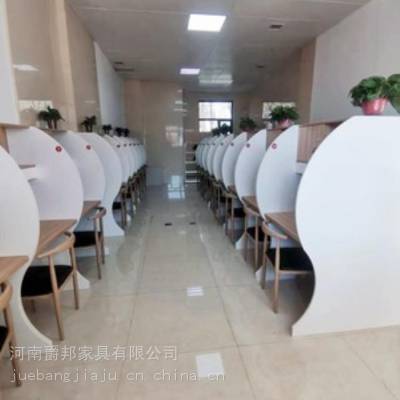 陕西咸阳泾阳自习教室用木质学习桌椅爵邦家具