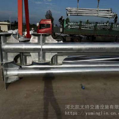 凯尤特 热镀锌喷塑公路道路交通安全标志杆 八棱监控杆