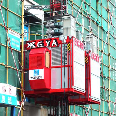 逸安SC施工升降机 双笼变频施工电梯设备建筑工地人货施工升降机