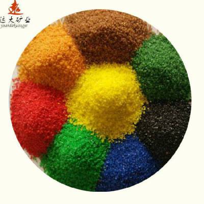 地坪骨料 烧结彩砂120目 恒温物料进行煅烧颜色加固*** 远大矿业