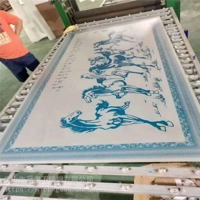 304不锈钢蚀刻仿铜画 铝雕 铜浮雕 铜板画 浮雕背景墙 挂画装饰画