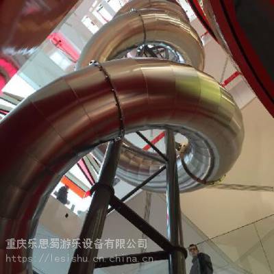 重庆、成都、遂宁、綦江、达州商场景区大型不锈钢滑梯，逃生通道高空魔鬼滑滑梯定制