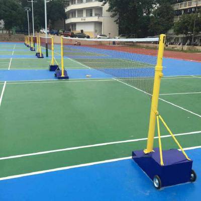 插式羽毛球柱 不锈钢立柱 标准比赛用羽毛球网