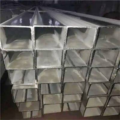 6061直角铝方管 银色氧化铝方通 建筑装饰用铝扁通