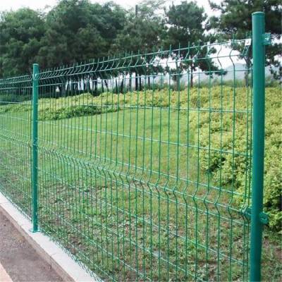 河渠防护围栏网 双边丝护栏网 绿色圈地护栏网1.8*3米一套
