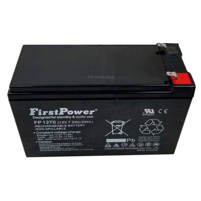 一电蓄电池 FP1270 铅酸免维护电池12V7AH 消防 电梯 ups电源内置