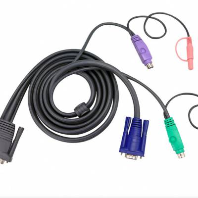 ATEN 8M PS/2 接口切换器连接线+音频 2L-1701P