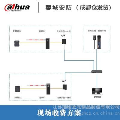 海康威视出入口停车场道闸直杆栅栏广告门车牌识别抓拍控制一体机