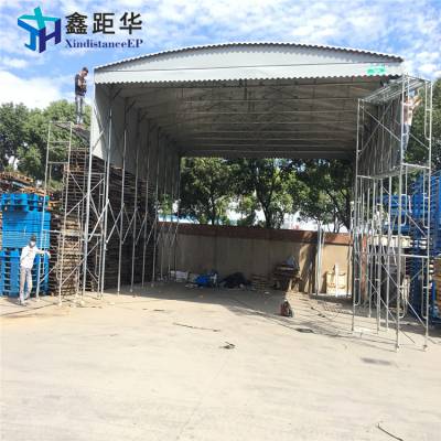 篮球场电动蓬 带轨道推拉蓬 移动仓库蓬江苏镇江的厂家