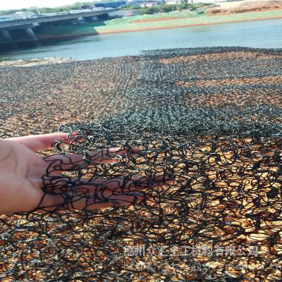 7020水土保護毯河道邊坡抗衝防侵蝕pa6聚酰胺綠化植水土保護毯河堤