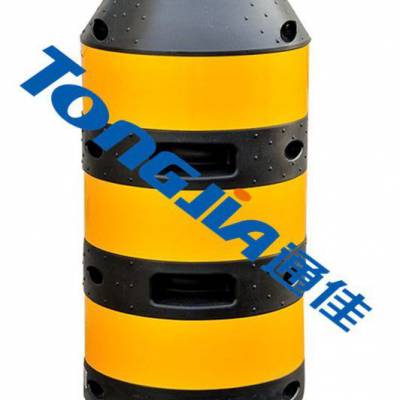 通佳电杆警示墩生产设备 防撞桶吹塑机全自动 水马围挡生产线