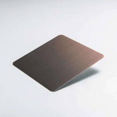 浙江304拉丝红古铜不锈钢板 哑光古铜色电镀不锈钢镀古铜拉丝加工工艺