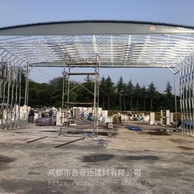 成都伸缩停车棚 推拉棚 大型电动推拉雨棚 工地移动雨棚