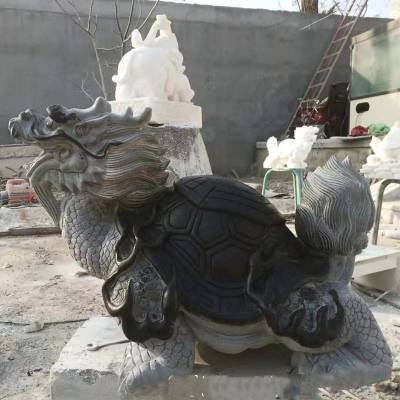 销售石雕动物雕刻青石石雕龙龟***龟玄武雕刻厂家定做