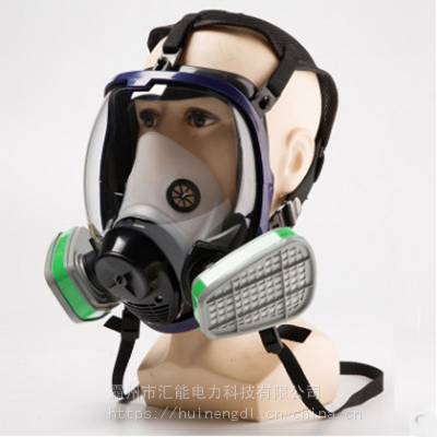 全脸防毒面具火灾逃生面具过滤式防毒面具自吸过滤头戴式防毒面罩
