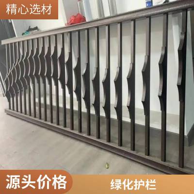 农村建设铁艺护栏 围墙内侧全黑色方管栏杆 生产发货迅速