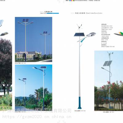 高星定制生产太阳能路灯 LED路灯 双臂路灯 球场投光灯杆