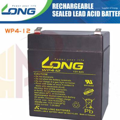 long廣隆蓄電池wp412醫療設備12v4ah消防設備ups電梯捲簾門禁