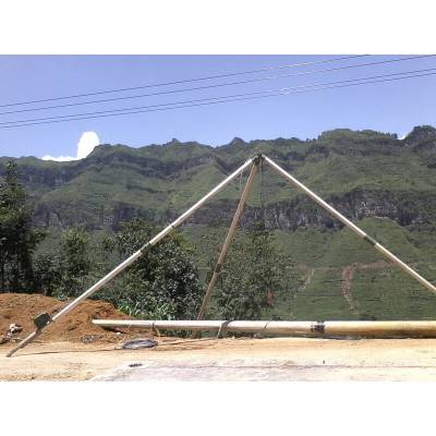 铝合金立杆机三角抱杆三角架立杆15米管式三角立杆器