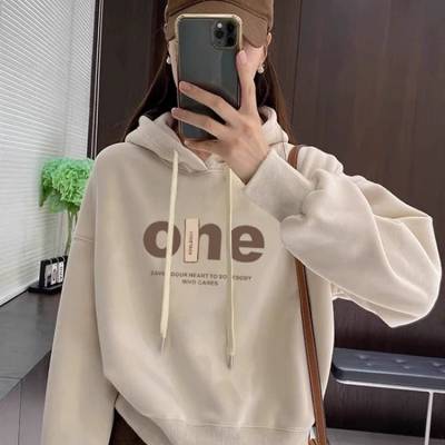 品牌专柜女装尾货批发纯棉宽松套头卫衣尚美主义秋 女装尾货市场