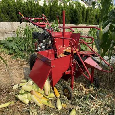 家用小型玉米收割机 12马力单行玉米收割机 农用收苞米棒子机器