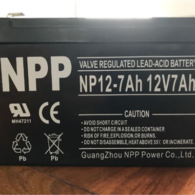 NPP耐普蓄电池NP12-7 12V7AHUPS/EPS电源配套 配电柜专用