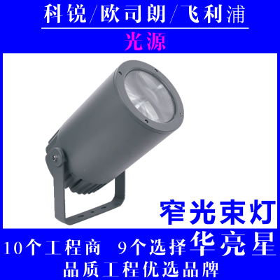 户外防水射灯3度角5度角led超窄光束投光灯景观工程照明灯具品牌