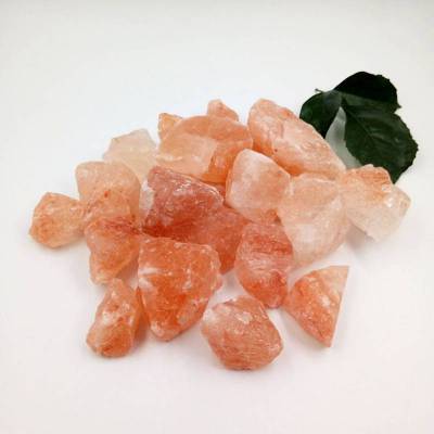 喜马拉雅玫瑰盐灯巴基斯坦汗蒸房粉色岩块粉红色低5-8cm