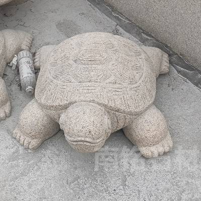 石雕乌龟黄锈石母子龟50cm80cm长水景装饰动物工艺品摆件