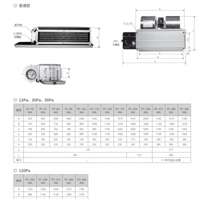 北京清华同方风机盘管卡式风机盘管HSWR-D-32(D)BPIII