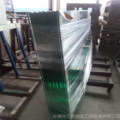 15mm超白钢化玻璃深加工厂 南玻大板超白 定做展厅隔墙玻璃