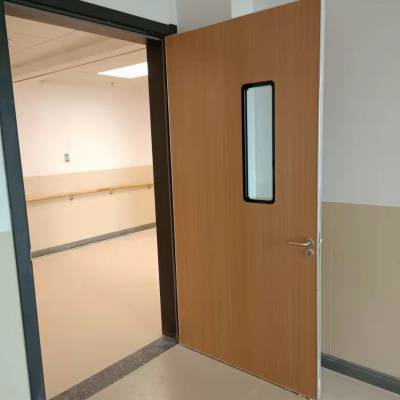 医用抗菌阻燃套装门电解板一体门套复合门扇洁净病房平开门