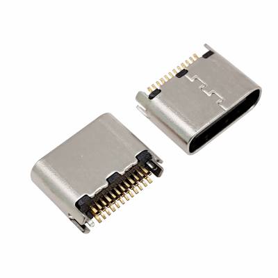 USB TYPE-C母座24P夹板0.8 长6.5/6.8mm