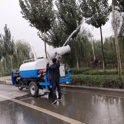 工地三轮洒水车 启邦 柴油机动洒水车 出售五征三轮洒水车