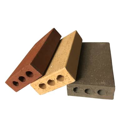 室外花园陶土烧结三孔砖广场马路地砖人行道步道砖环保生态真空砖清水