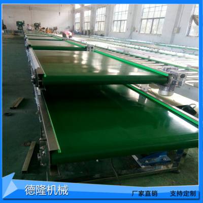 德隆dl-1165双层皮带输送机双层直角转弯机多层皮带输送线非标定制