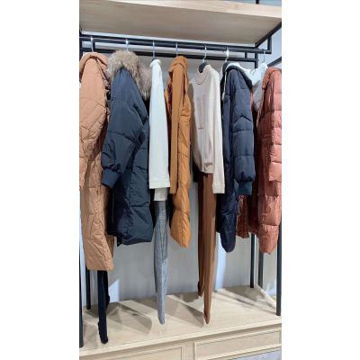璞秀19冬羽绒服外套批发走份女装进货渠道多种款式