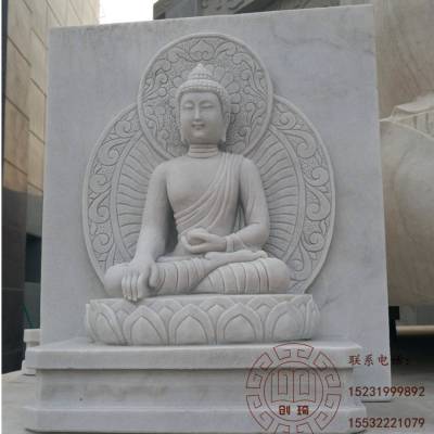 镀金西方三圣石像 石雕佛像雕塑 开业***雕塑摆件