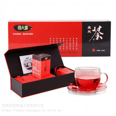 黑米茶生产厂家 周大黑专利有机黑米茶 喝的花青素抗氧化