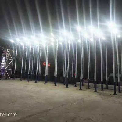 百色西林庭院灯户外3米景观灯篮球场照明杆安装图纸整体镀锌