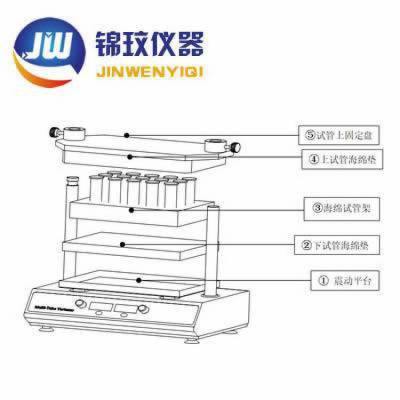上海锦玟 DMT-2500实验室多管漩涡振荡器 涡旋混匀器混合仪