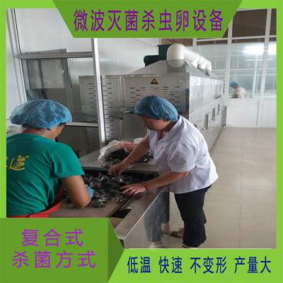 30KW灵芝粉微波烘机 灵芝粉杀菌设备 流水线作业操作简单