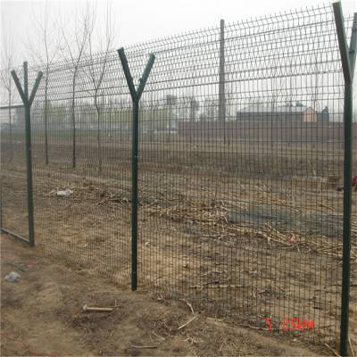 飞行区钢筋网围界 机场Y型护栏网 机场防攀爬隔离网